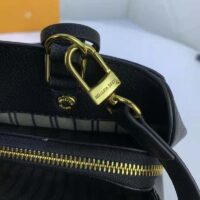 Louis Vuitton LV Women Montaigne MM Handbag Monogram Empreinte Black