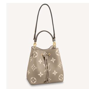 Louis Vuitton LV Women NéoNoé MM Bucket Bag Cream Embossed Grained Cowhide Leather