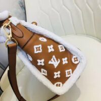 Louis Vuitton LV Women On My Side PM Handbag Caramel Shearling Grained Calf