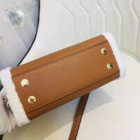 Louis Vuitton LV Women On My Side PM Handbag Caramel Shearling Grained Calf