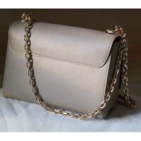 Louis Vuitton LV Women Twist MM Handback Gris Cloudy Epi Cowhide Leather (1)