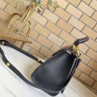 Louis Vuitton LV Women Twist One Handle PM Handbag Black Taurillon Cowhide (1)