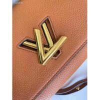 Louis Vuitton LV Women Twist One Handle PM Handbag Brown Taurillon Cowhide (2)