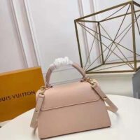 Louis Vuitton LV Women Twist One Handle PM Handbag Pink Greige Taurillon Cowhide