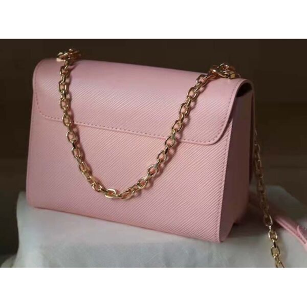 Louis Vuitton LV Women Twist PM Handback Rose Jasmin Epi Cowhide Leather (5)