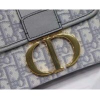 Dior Women 30 Montaigne Box Bag Gray Dior Oblique Jacquard (3)