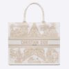 Dior Women Dior Book Tote Gold-Tone Around the World Stella Embroidery