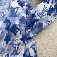 Louis Vuitton LV Men Blue Watercolor Windbreaker 100% Polyamide Indigo Regular Fit (10)