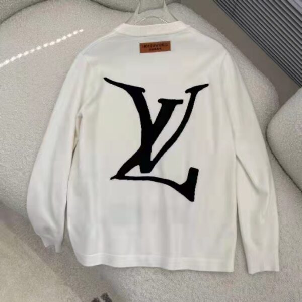 Louis Vuitton LV Men End Goal LV Crewneck 100% Cotton White (5)