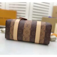 Louis Vuitton LV Unisex City Keepall Bag Monogram Stripes Brown Coated Canvas (1)