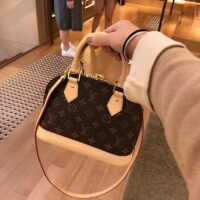 Louis Vuitton LV Women Alma BB Handbag Monogram Coated Canvas Smooth Cowhide