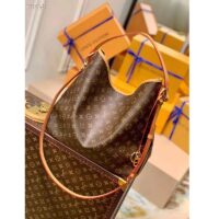 Louis Vuitton LV Women Graceful MM Hobo Classic Beige Monogram Coated Canvas (6)