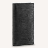 Louis Vuitton LV Unisex Brazza Wallet Supple Epi Leather Black (2)