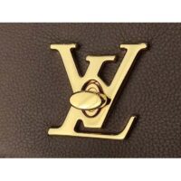 Louis Vuitton LV Unisex Lockme Ever MM Handbag Beige Soft Grained Calfskin (7)