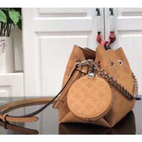 Louis Vuitton LV Women Bella Bucket Bag Mahina Arizona Brown Calfskin Calf Monogram (11)