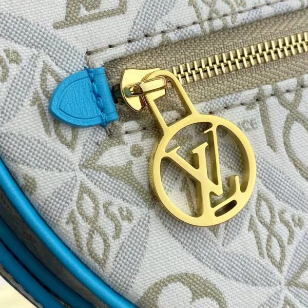 Louis Vuitton LV Women Loop Ecru Blue Since 1854 Jacquard Textile Cowhide Leather (6)