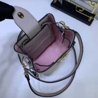 Louis Vuitton LV Women Nano Lockme Bucket Bag Greige Beige Grained Calf (10)