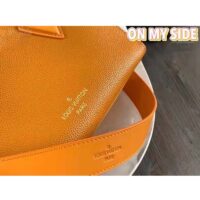 Louis Vuitton LV Women On My Side PM Handbag Orange Monogram Coated Canvas Calf (1)