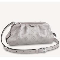 Louis Vuitton LV Women Scala Mini Pouch Gris Souris Mahina Perforated Calf Leather