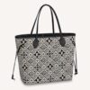 Louis Vuitton LV Women Since 1854 Neverfull MM Tote Black Monogram Flowers Canvas