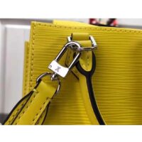 Louis Vuitton Unisex Petit Sac Plat Yellow Epi Embossed Supple Grained Cowhide (10)