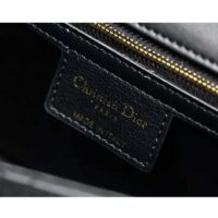 Dior Women CD Lagre Dior Caro Bag Black Supple Cannage Calfskin (7)