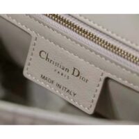 Dior Women CD Small Dior Caro Bag Ivory Supple Cannage Calfskin