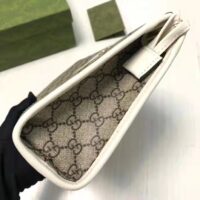 Gucci Unisex Ophidia Toiletry Case Beige Ebony GG Supreme Canvas Double G