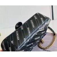 Gucci Women The Hacker Project Small Dionysus Bag Black Balenciaga Print Black Leather (2)