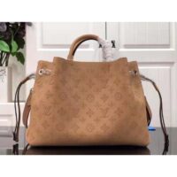 Louis Vuitton LV Women Bella Tote Arizona Brown Mahina Perforated Calfskin Calf (12)