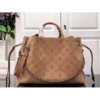 Louis Vuitton LV Women Bella Tote Arizona Brown Mahina Perforated Calfskin Calf (12)