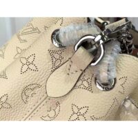 Louis Vuitton LV Women Bella Tote Crème Beige Mahina Perforated Calfskin Calf ( (13)