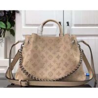 Louis Vuitton LV Women Bella Tote Crème Beige Mahina Perforated Calfskin Calf ( (13)