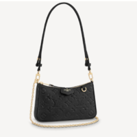 Louis Vuitton LV Women Easy Pouch On Strap Black Monogram Supple Grained Cowhide (1)