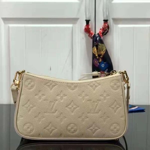 Louis Vuitton LV Women Easy Pouch On Strap White Monogram Supple Grained Cowhide (8)