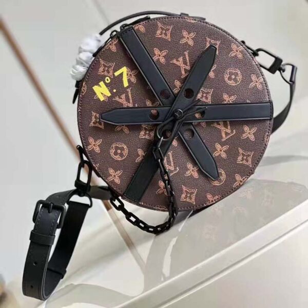 Louis Vuitton LV Women Wheel Box Brown Monogram Coated Canvas Cowhide Leather (1)