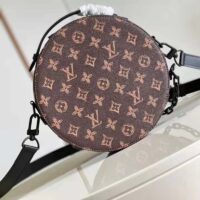 Louis Vuitton LV Women Wheel Box Brown Monogram Coated Canvas Cowhide Leather (9)