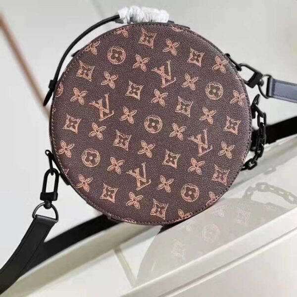 Louis Vuitton LV Women Wheel Box Brown Monogram Coated Canvas Cowhide Leather (5)