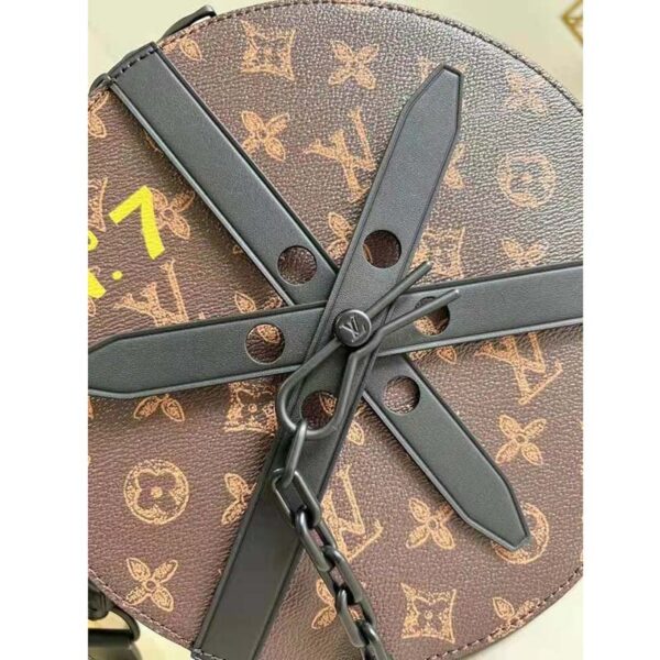 Louis Vuitton LV Women Wheel Box Brown Monogram Coated Canvas Cowhide Leather (6)