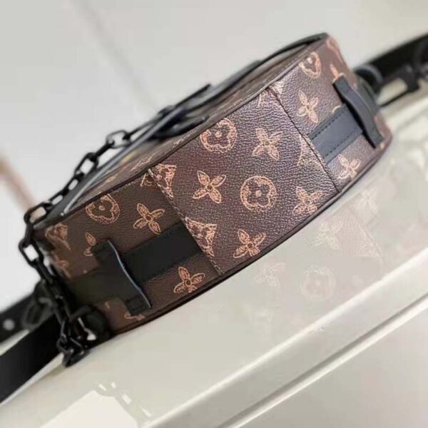 Louis Vuitton LV Women Wheel Box Brown Monogram Coated Canvas Cowhide Leather (8)