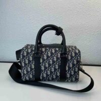 Dior Unisex CD Lingot 26 Bag Beige Black Dior Oblique Jacquard (1)