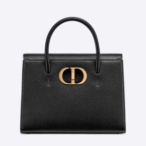 Dior Women Large ST Honore Tote Black Grained Calfskin