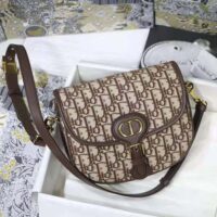 Dior Women Medium Dior Bobby Bag Brown Dior Oblique Jacquard (1)