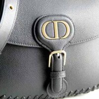 Dior Women Medium Dior Bobby Bag Grained Calfskin with Whipstitched Seams-black (1)