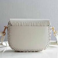 Dior Women Medium Dior Bobby Bag Grained Calfskin with Whipstitched Seams-white (1)