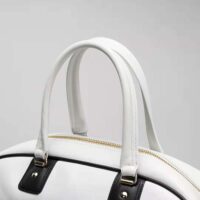 Dior Women Medium Dior Vibe Zip Bowling Bag White Smooth Calfskin (1)