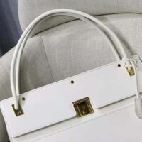 Dior Women Parisienne Bag Latte Smooth Calfskin-White (1)