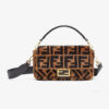 Fendi Women Baguette Brown Sheepskin Bag