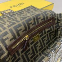 Fendi Women Baguette Embroidered FF Fabric Bag (1)