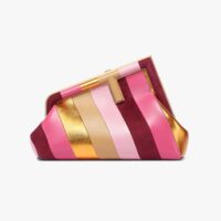 Fendi Women Fendi First Small Leather Bag with Multicolor Inlay (1)